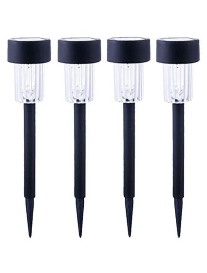 PLASTOVÁ SOLÁRNÍ LAMPA 4,5x31 cm LED - KIT.4 ks