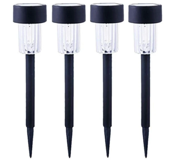 PLASTOVÁ SOLÁRNÍ LAMPA 4,5x31 cm LED - KIT.4 ks