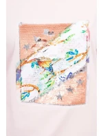 Halenka s 3D grafikou Bird powder pink