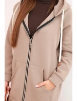 Zateplená dámská mikina s kapucí a zipem fango Zateplená dámská mikina s kapucí a zipem fango