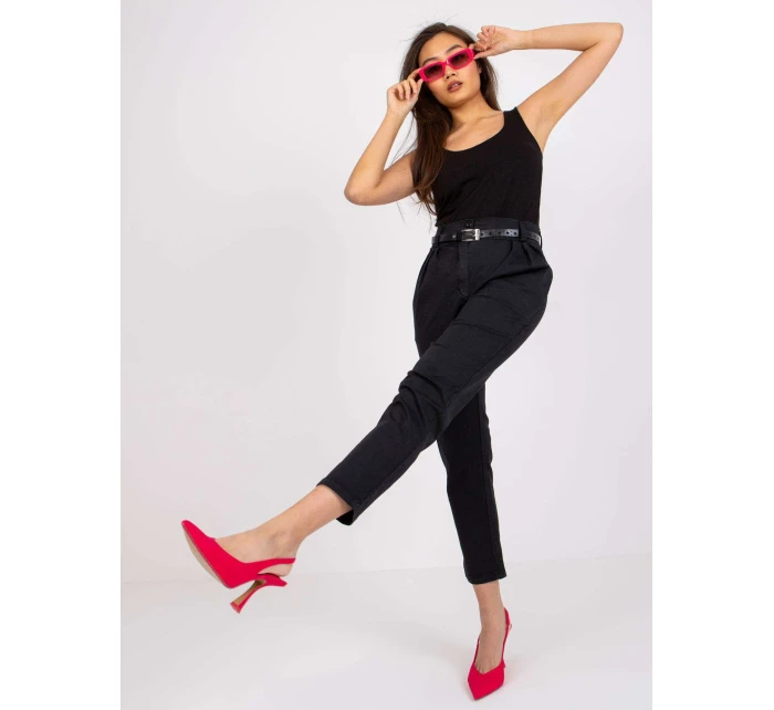 Spodnie DHJ SP model 20961811 czarny - FPrice Spodnie DHJ SP model 20961811 czarny - FPrice