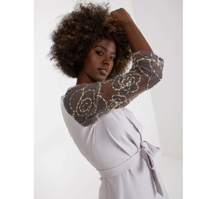 Šaty LK SK 507860.82P světle šedá Šaty LK SK 507860.82P světle šedá