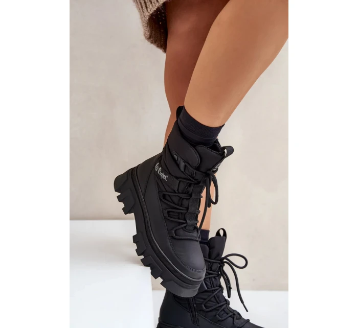 Dámské sněhule na zip Lee Cooper LCJ-24-47-3144 Černé Dámské sněhule na zip Lee Cooper LCJ-24-47-3144 Černé