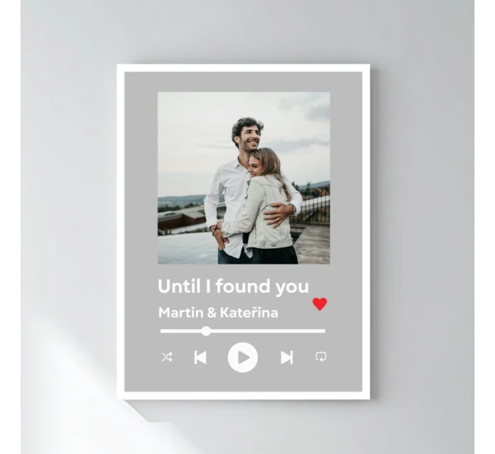 Personalizovaný plakát v rámu - 30x40 - hudební přehrávač Personalizovaný plakát v rámu - 30x40 - hudební přehrávač