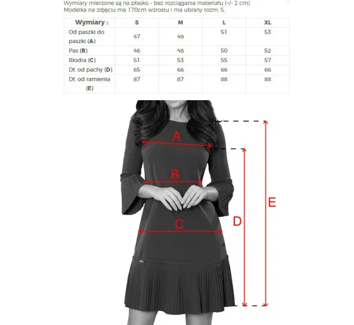 Pohodlné dámské plisované šaty v lahvově zelené barvě model 7393795