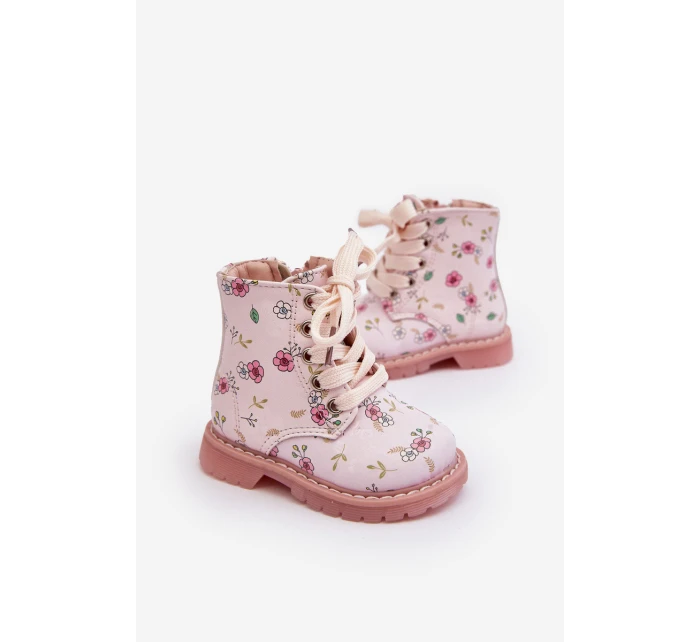 Dětské zateplené boty na zip Růžové model 21634773 - Boto Dětské zateplené boty na zip Růžové model 21634773 - Boto