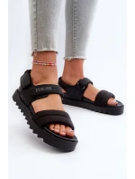 Dámské sandály na platformě Big Star model 21660791 černé - Big Star Shoes Dámské sandály na platformě Big Star model 21660791 černé - Big Star Shoes