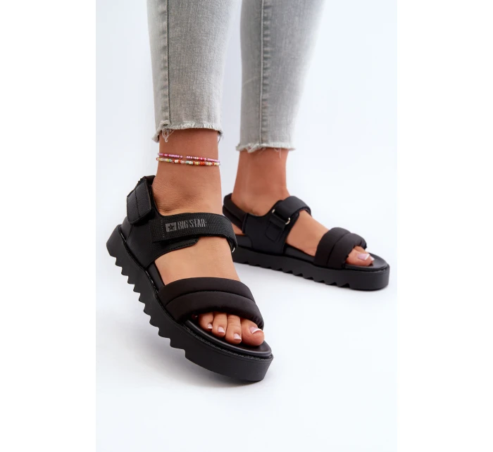 Dámské sandály na platformě Big Star model 21660791 černé - Big Star Shoes Dámské sandály na platformě Big Star model 21660791 černé - Big Star Shoes