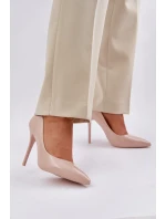 Lakované Lodičky S Špičatými Špičkami Béžové Vizana Lakované Lodičky S Špičatými Špičkami Béžové Vizana