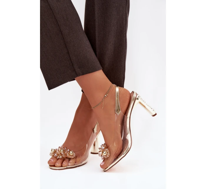 Sandály na podpatku  model 225140 Step in style