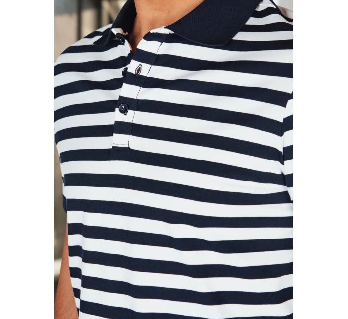 Pánská pruhovaná polokošile tmavě modrá FashionStreet PX0641