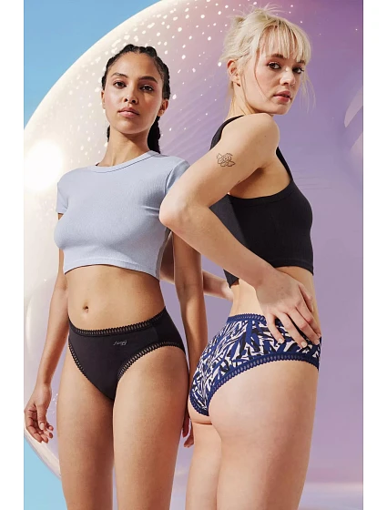 Dámské kalhotky GO Crush Hipster C3P BLUE modré model 20551619 - Sloggi