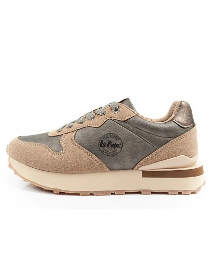 sportovní boty tenisky dámské módní pohodlné model 21406231 béžové šedé dámské - Lee Cooper sportovní boty tenisky dámské módní pohodlné model 21406231 béžové šedé dámské - Lee Cooper