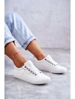 Dámské tenisky Kožené Big Star KK274005 Bílé Dámské tenisky Kožené Big Star KK274005 Bílé