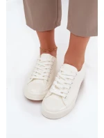 Zateplené Nízké Tenisky Dámské Big Star OO274927 Bílé
