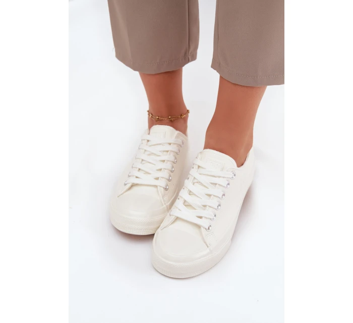 Zateplené Nízké Tenisky Dámské Big Star OO274927 Bílé