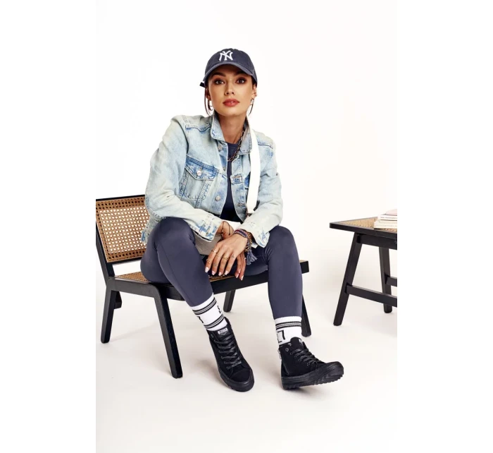 Dámské vysoké tenisky Big Star - černé Dámské vysoké tenisky Big Star - černé