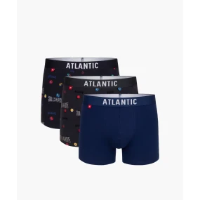 Pánské boxerky ATLANTIC 3Pack - vícebarevné