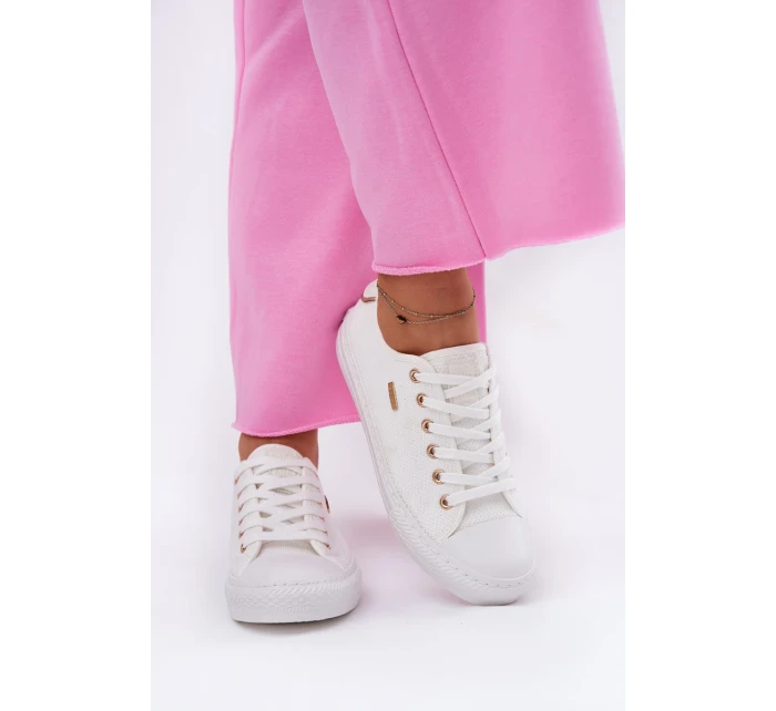 Dámské plátěné tenisky Big Star – bílé