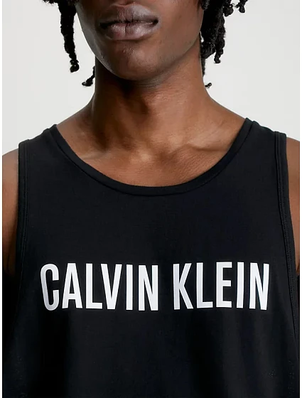 Pánské plážové tílko model 18351636 BEH černá - Calvin Klein