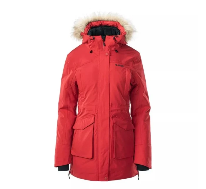 Dámská bunda W zateplená 92800441438 červená - Hi-tec