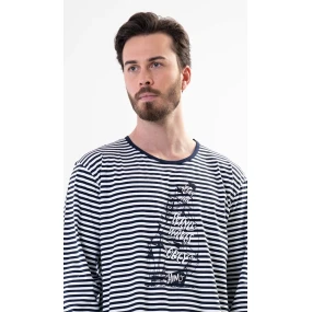 Pánská noční košile s dlouhým rukávem model 17742194 - Vienetta MAN