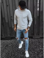 Pánská šedá mikina Dstreet BX5471