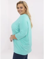 Bluzka RV BZ model 21072683 turkusowy - FPrice Bluzka RV BZ model 21072683 turkusowy - FPrice