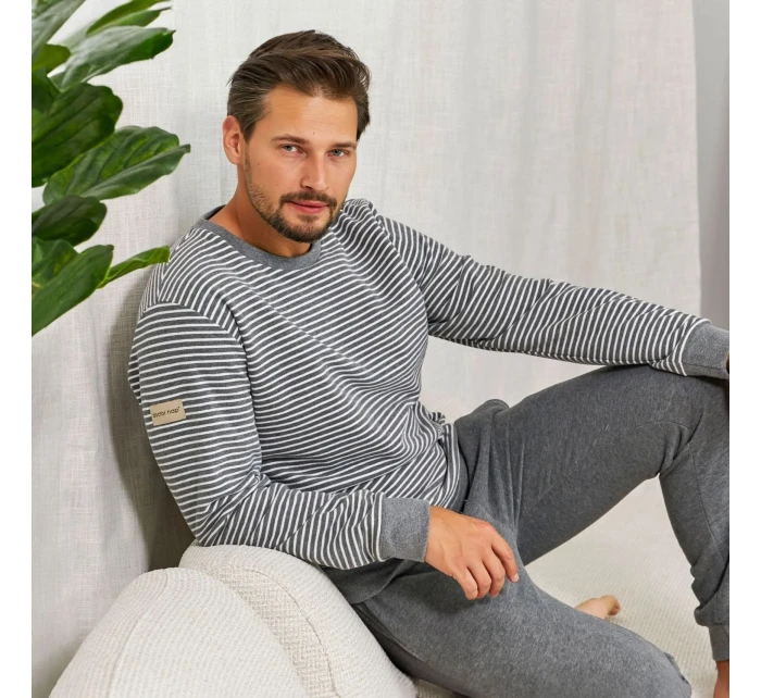 Pánské pyžamo 5248 dark grey - Doctornap