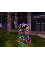 SOLÁRNÍ OHŇOSTROJ STROM LAMPA VÍCEBAREVNÝ 72CM 120 VEDL