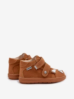 Kožené Dětské Boty Pro Chlapce S Motivem Lišky Bartek 8632063 Světle Hnědé