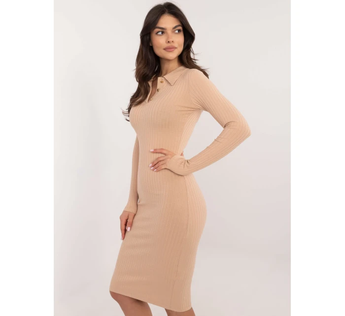 Šaty RV SK model 20619147 velbloudí - FPrice Šaty RV SK model 20619147 velbloudí - FPrice