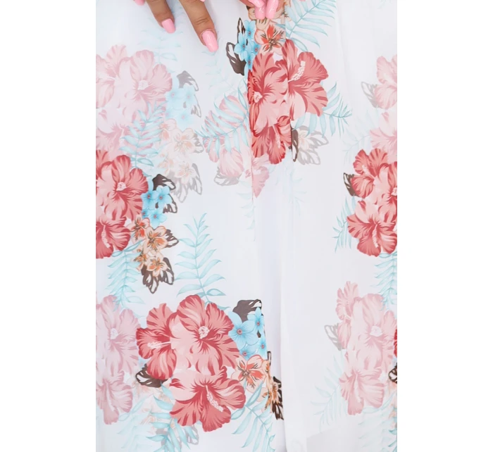 šifonové šaty s dlouhým rukávem model 21229557 - numoco