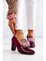 Semišové lodičky z kůže s model 21577735 - Boto