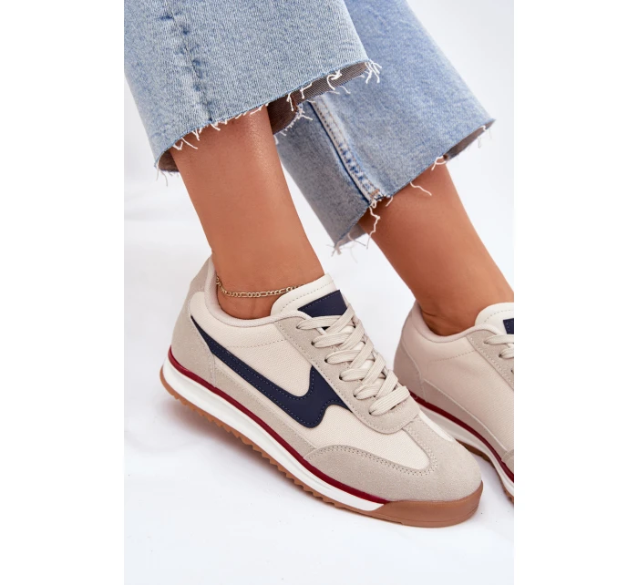 Sportovní Boty Tenisky Dámské Béžové model 21702033 - EVENTO Sportovní Boty Tenisky Dámské Béžové model 21702033 - EVENTO