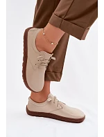 Kožené dámské polobotky Barefoot Zazoo 10189 Béžové Kožené dámské polobotky Barefoot Zazoo 10189 Béžové