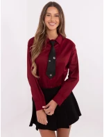 Košile DHJ KS model 20731266 bordó - FPrice