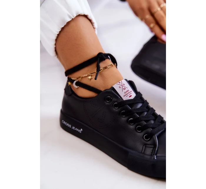 Dámské nízké tenisky Cross Jeans JJ2R4054C černá Dámské nízké tenisky Cross Jeans JJ2R4054C černá