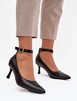 Dámské lodičky s páskem 2752 černé - Sweet Shoes