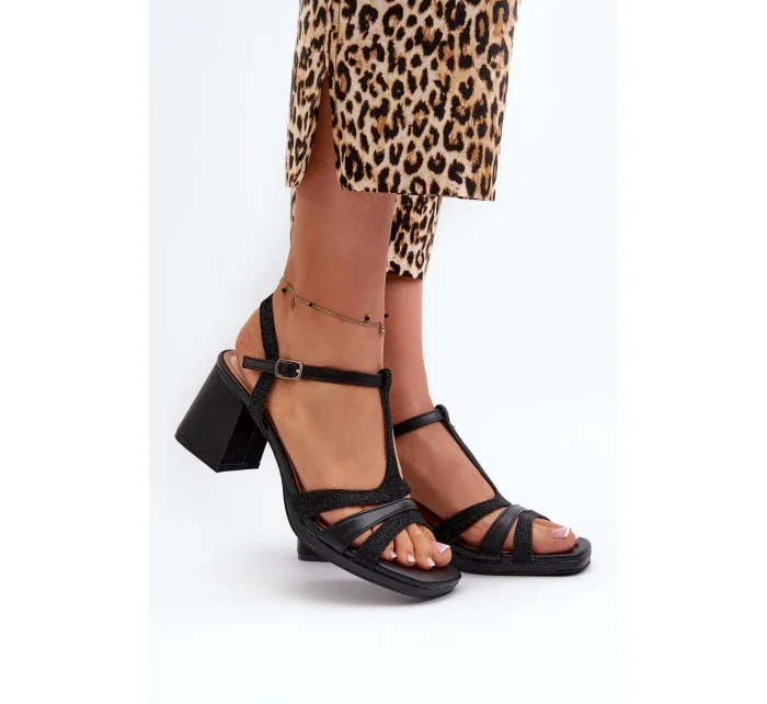 Sandály na podpatku model 197573 Step in style Sandály na podpatku model 197573 Step in style