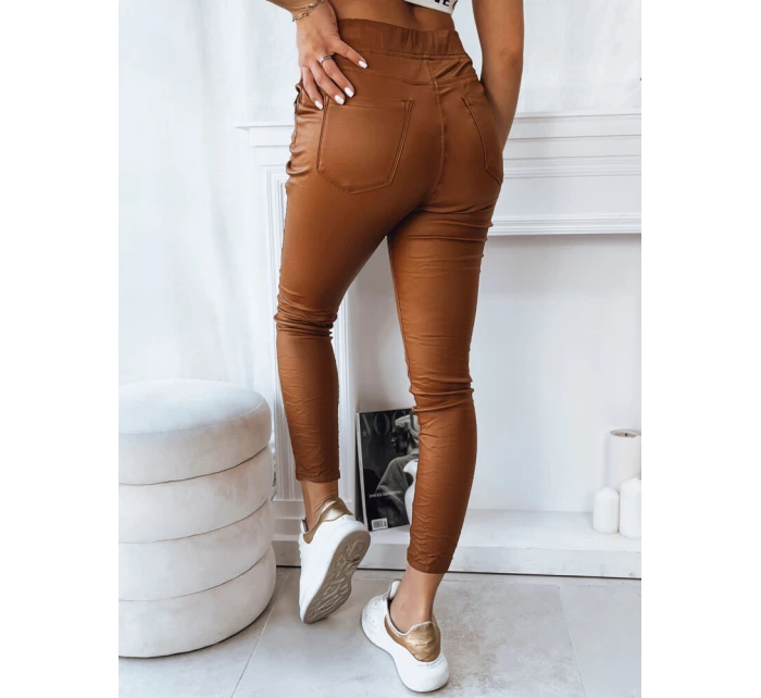 Dámské kalhoty LIZZY camel FashionStreet UY1779