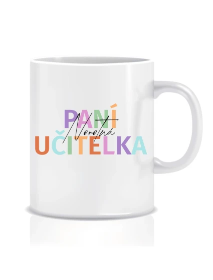 Personalizovaný klasický bílý hrníček pro paní učitelku/pana učitele 