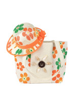 Komplet - kabelka a klobouk  22103 Ciechocinek oranžový - Art Of Polo