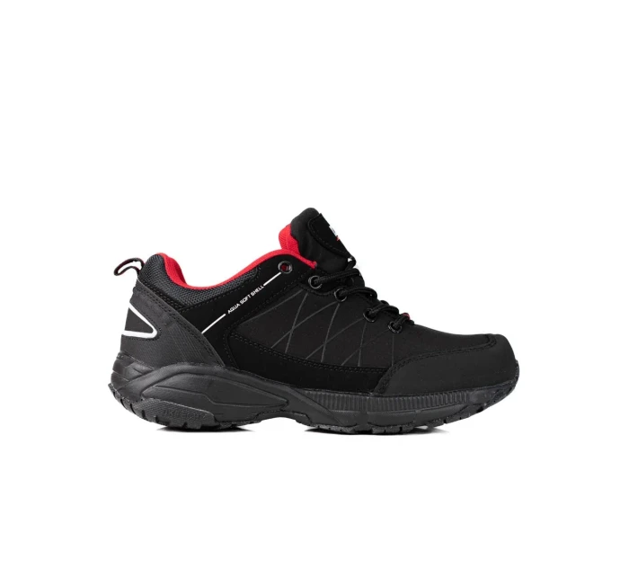 Krásné černé  trekingové boty dámské bez podpatku