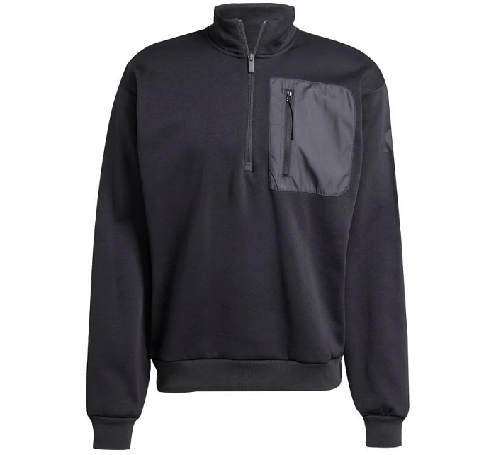 Pánská mikina adidas City Escape Fleece Half-Zip GD černá JF3290 pánské