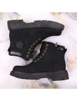 Zateplené trapery se zipem W model 19374782 černá - NEWS Zateplené trapery se zipem W model 19374782 černá - NEWS