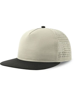 Atlantis Headwear Bank Five-S 5 panelová kšiltovka 33.0232 light grey/black