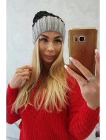 Milano fleecová čepice K203 černá+šedá Milano fleecová čepice K203 černá+šedá