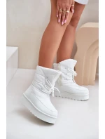 Sněhule na platformě se zipem Big Star model 21678307 Bílé - Big Star Shoes