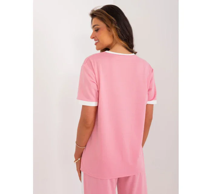 Bluzka LK BZ model 20112946 różowy - FPrice